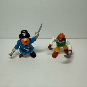 Vintage Fisher Price Great Adventures Cap’n Teech & Pirate Figures Mattel Toys